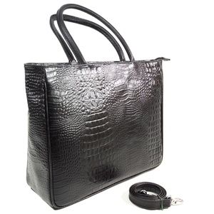 LUIGI TRAINI 🇮🇹 Women's Black  Leather Handbag